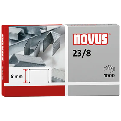 NOVUS Heftklammer 23/8 042-0040 verzinkt 1.000 St./Pack. NOVUS Heftklammer 23/8 042-0040 verzinkt 1.000 St./Pack.