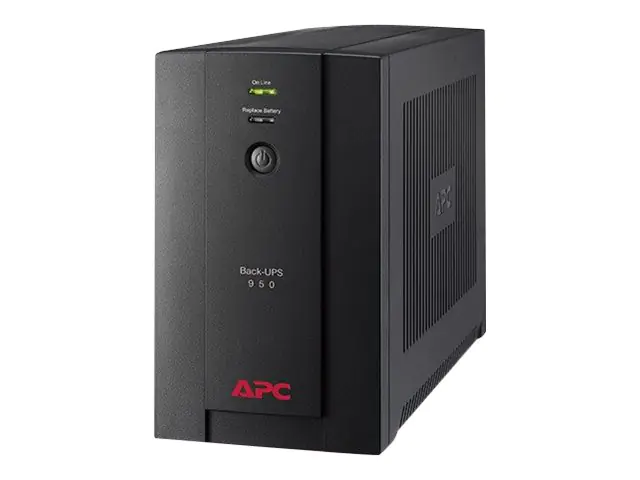 APC Back-UPS 950 - USV - Wechselstrom 230 V - 480 Watt - 950 VA 9 Ah - USB - Ausgangsanschlüsse: 4 - Deutschland - Schwarz