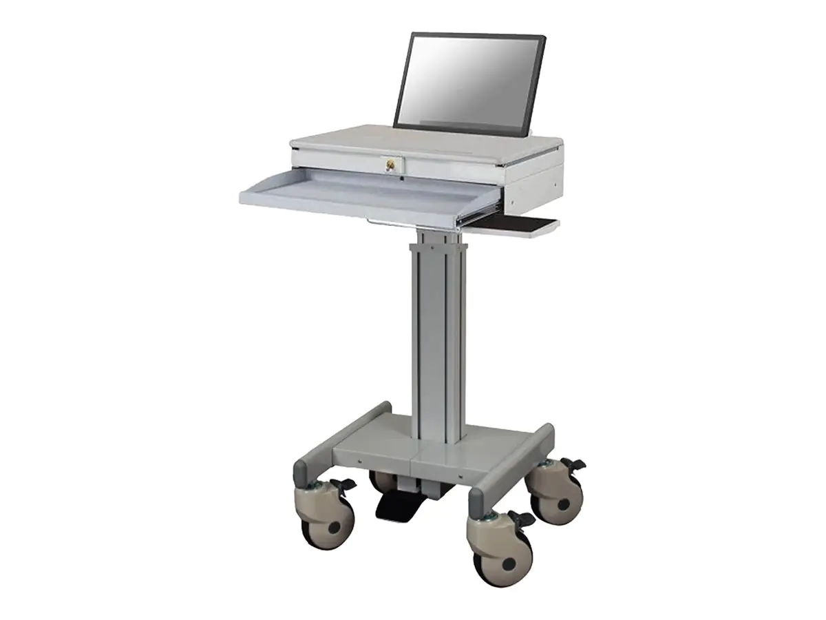 Neomounts MED-M100 Medizinischer mobiler Arbeitsplatz -17" - Gasfeder - abschließbar, 5 kg, 43,2 cm (17"), Höhenverstellung, Grau