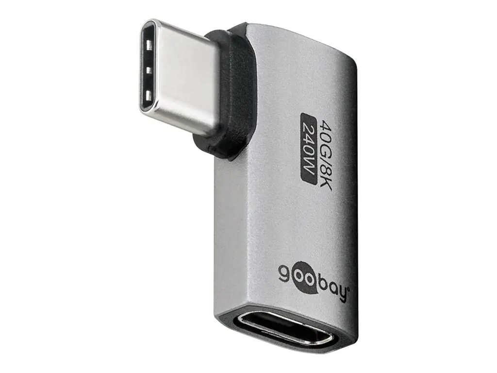 Goobay USB-C -Adapter horizontal 90° USB4 - -Stecker> -Buchse - Adapter