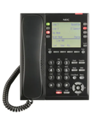 NEC Display SL2100 - IP-Telefon - Schwarz - Kabelgebundenes Mobilteil - Tisch/Wand - LCD - 168