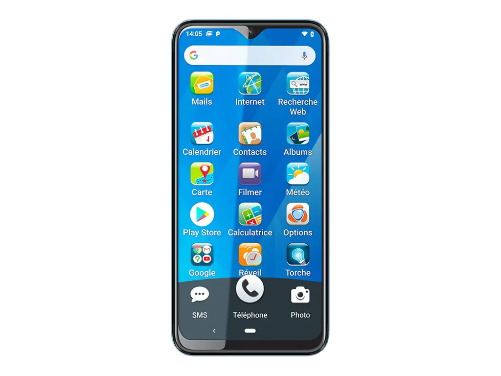 Ordissimo LeNuméro2 - 4G Smartphone - RAM 4 GB / Interner Speicher 64 GB - microSD slot - LCD-Anzeige - 6.3" - 2340 x 1080 Pixel - Triple-Kamera 12 MP, 20 MP, 8 MP - front camera 13 MP