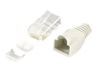 equip - Netzwerkanschluss - RJ-45 (M) - ungeschirmt - CAT 6 - geschirmt (Packung mit 100)