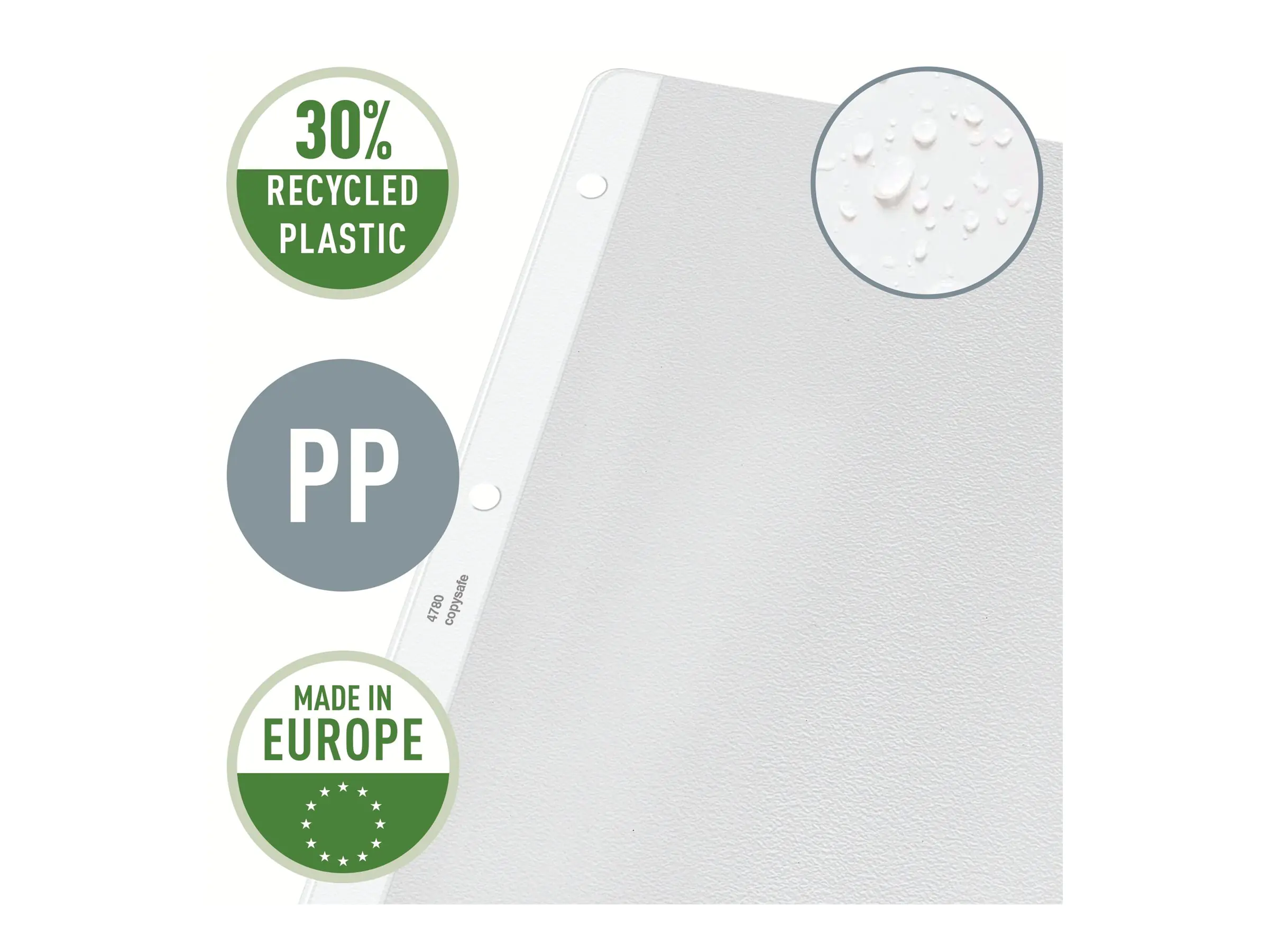 Leitz Prospekthülle DIN A4 0,13mm oben, links offen Polypropylen farblos 100 St./Pack.