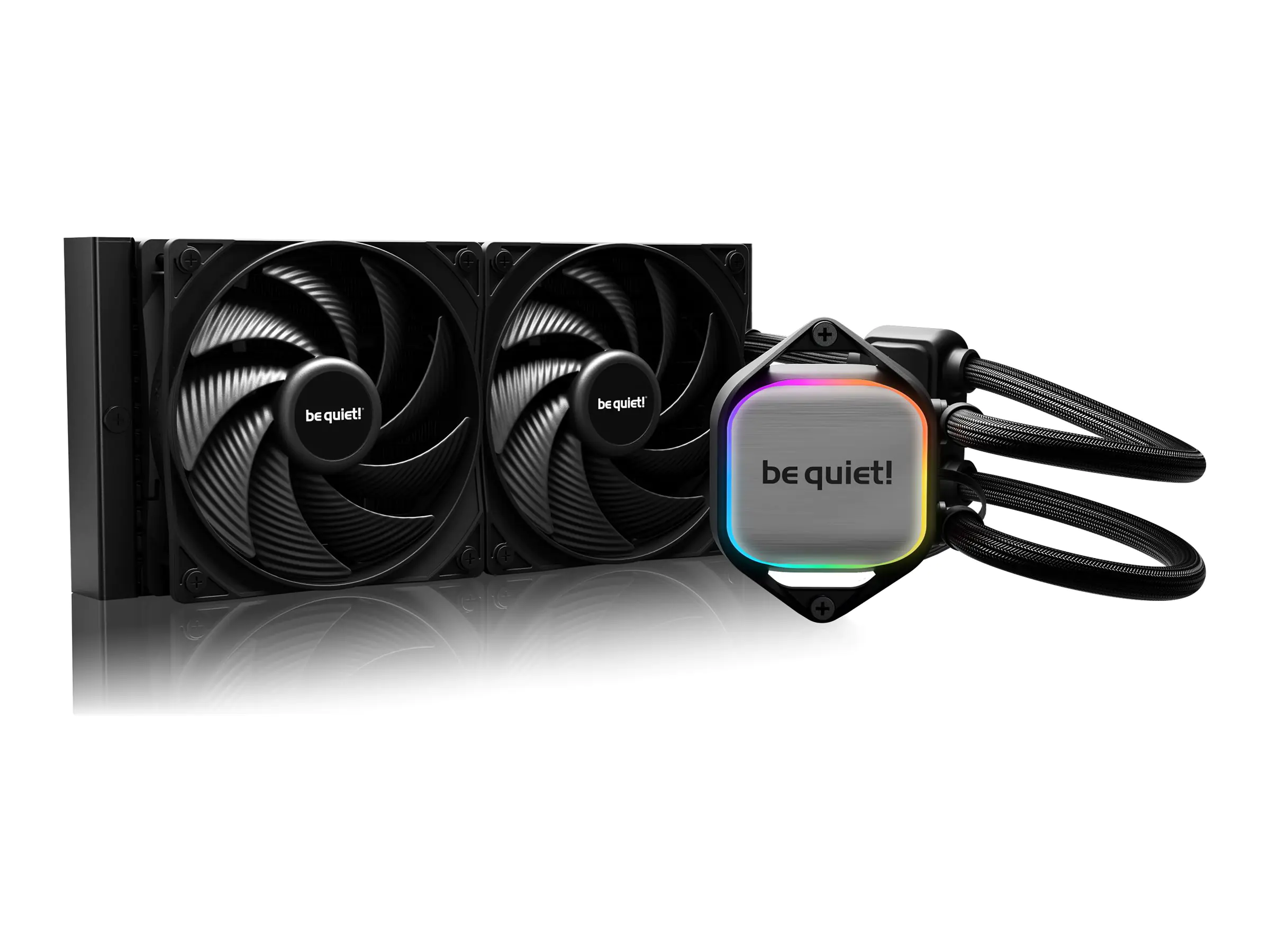 be quiet! Pure Loop 2 - Prozessor-Flüssigkeitskühlsystem - Kühlergröße: 240 mm - (für: LGA1700, LGA1200, LGA1150, LGA1151, LGA1155, AM5, AM4) - Kupfer - 120 mm - Schwarz