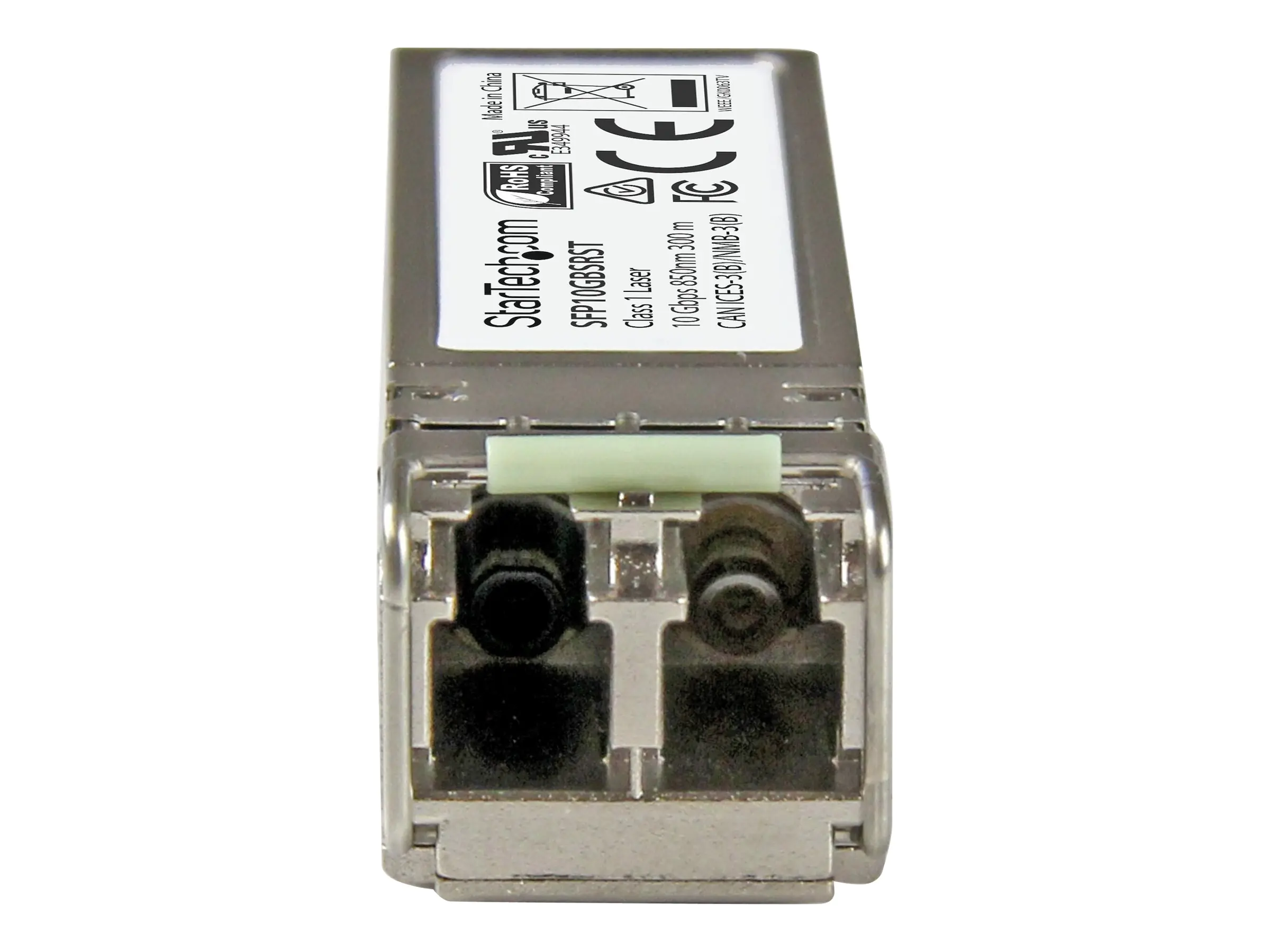 StarTech SFP-10GBASE-SR-ST Transceiver Modul (SFP+ Module, 10GBase-SR Cisco kompatibel, Glasfaser, 850nm, LC Multimode mit DDM) - SFP+-Transceiver-Modul - 10 GigE - 10GBase-SR - LC Multi-Mode - bis zu 300 m - 850 nm