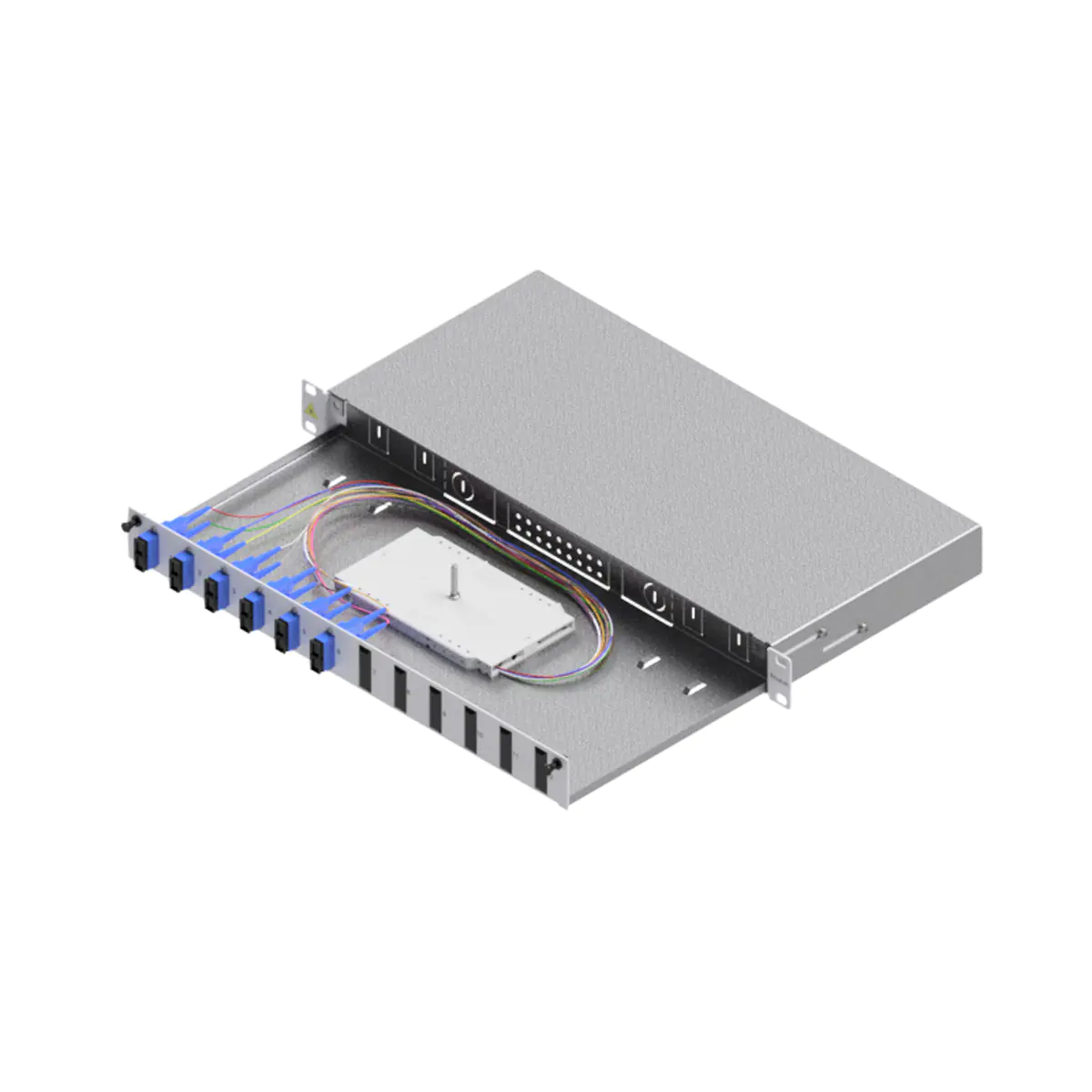 EasyLan Glasfaserkabelkiste - Grade C - Vorderseite - Rack montierbar - SC Duplex X 6 - Gr