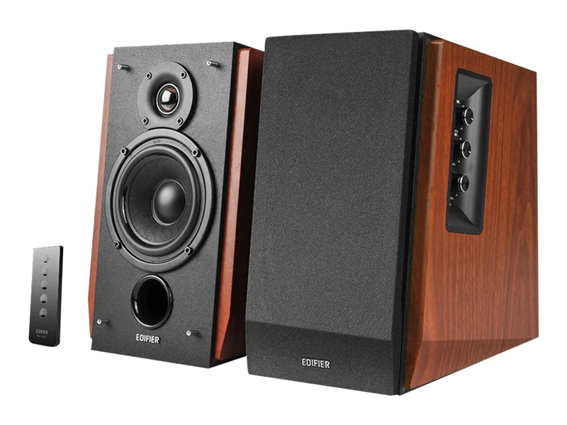 Edifier R1700BT - Lautsprecher - Bücherregal - kabellos - 66 Watt (Gesamt) - zweiweg - Wood Grain