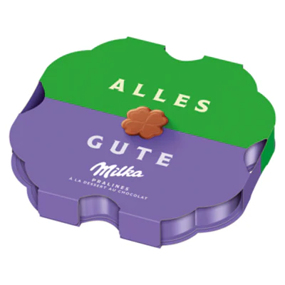 Milka Pralinen Alles Gute 44 g/Pack. Milka Pralinen Alles Gute 44 g/Pack.
