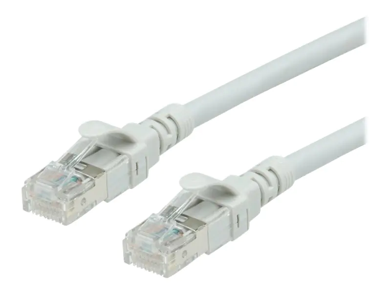 Roline - Patch-Kabel - RJ-45 (M) bis RJ-45 (M) - 2 m - UTP - CAT 6 - halogenfrei, geformt, ohne Haken - Grau