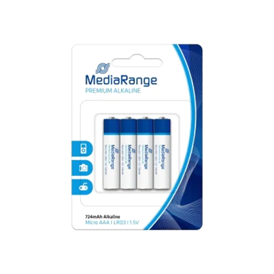 MediaRange Batterie AAA/Micro LR03 Alkaline 1,5V 724 mAh 4 St./Pack.