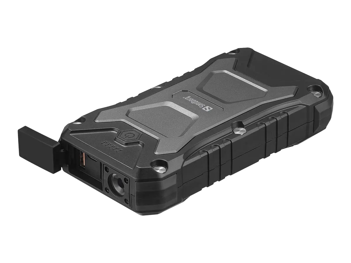 SANDBERG Active Survivor - Powerbank - 20000 mAh - 74 Wh - 30 watt - 3 A - PD, QC 3.0 - 3 Ausgabeanschlussstellen (2 x USB, USB-C) 420-92