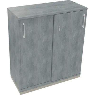 Schiebetürenschrank 3OH B1000xT442xH1133mm si/Beton hell Schiebetürenschrank 3OH B1000xT442xH1133mm si/Beton hell