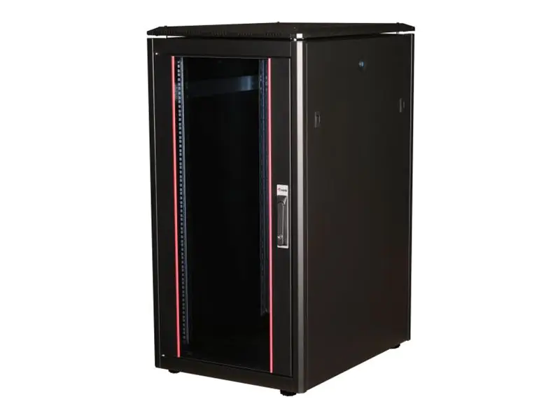 Equip Dynamic Flex Line - Schrank Netzwerkschrank - 600x800 mm, mit Glastür, abnehmbare und