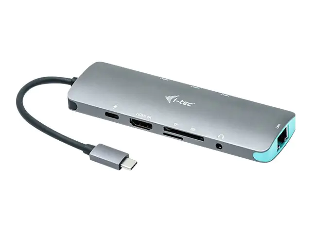 i-Tec USB-C Metal Nano Docking Station 4K HDMI LAN + Power Delivery - Dockingstation - USB-C 3.1 - HDMI - 1GbE