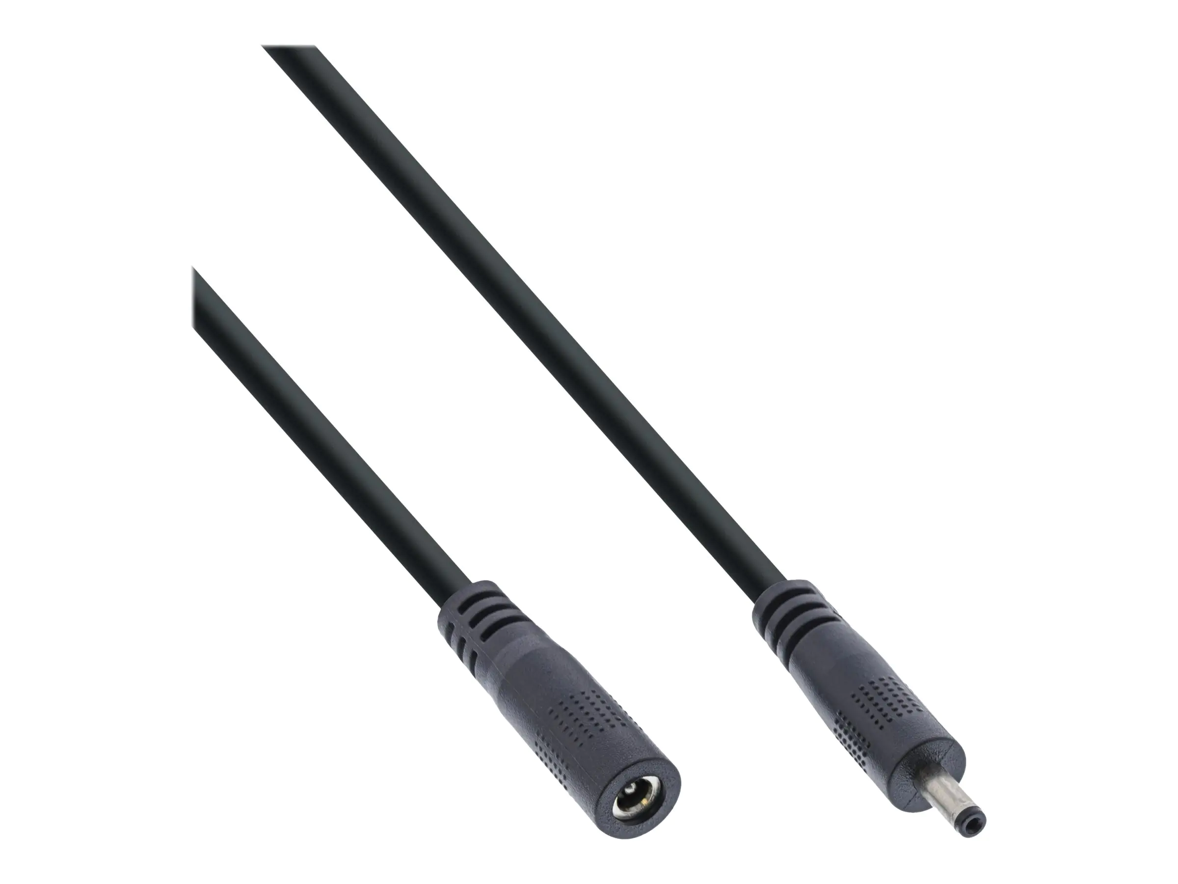 InLine - Spannungsversorgungs-Verlängerungskabel - Gleichstromstecker 3,5 mm (W) zu DC-Buchse 1,35 mm (M) - 12 - 24 V - 2 m - Schwarz
