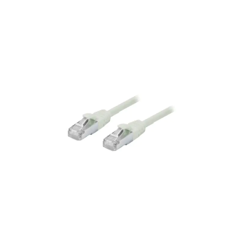 exertis Connect - Patch-Kabel - RJ-45 (M) zu RJ-45 (M) - 7.5 m - SFTP - CAT 5e - geschirmt, ohne Haken - Grau
