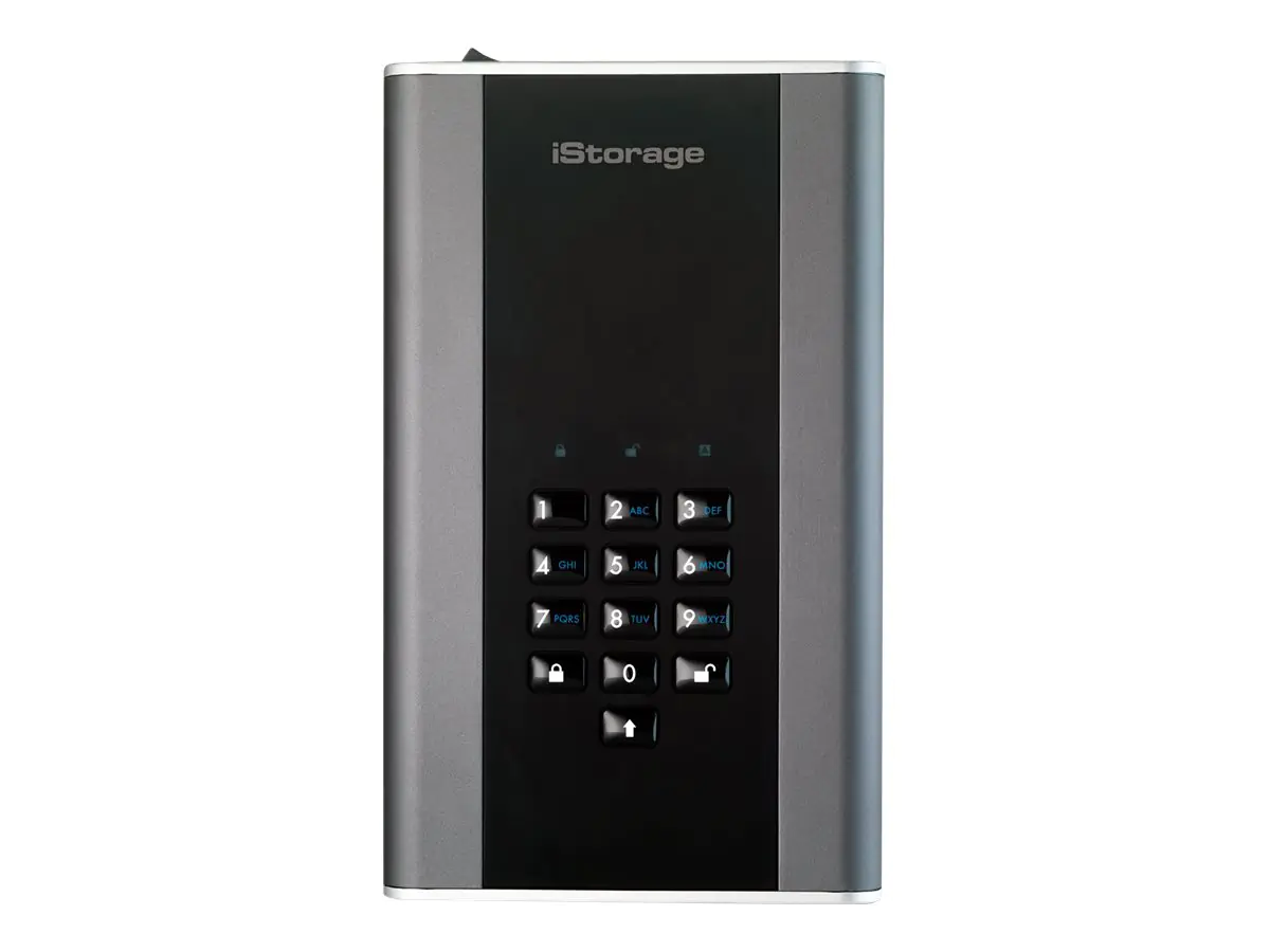 iStorage diskAshur DT² - Festplatte - verschlüsselt - 3 TB - extern (tragbar) IS-DT2-256-3000-C-G