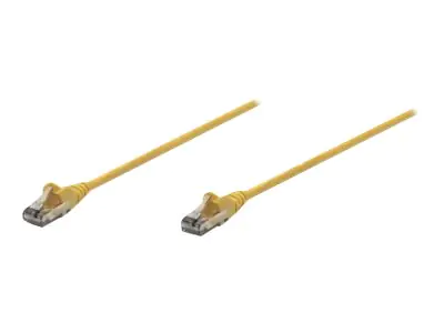Intellinet Network Patch Cable, Cat6, 3m, Yellow, CCA, U/UTP, PVC, RJ45, Gold Plated Contacts, Snagless, Booted, Lifetime Warranty, Polybag - Patch-Kabel - RJ-45 (M) zu RJ-45 (M) - 3 m - UTP - CAT 6 - geformt, ohne Haken - Gelb