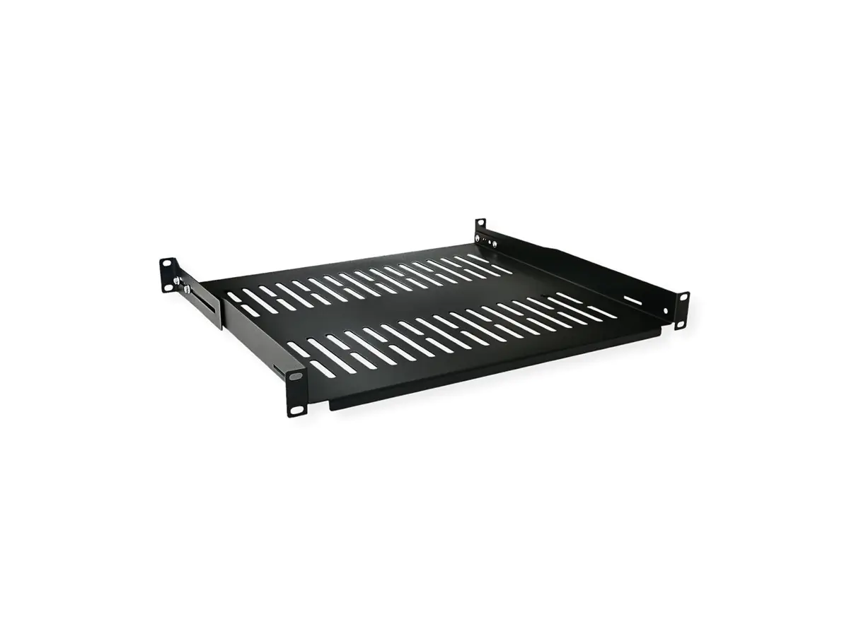 VALUE Rack - Regal - fest, 485 x 400 mm - Schwarz - 1U - 48.3 cm (19") 26.99.0403