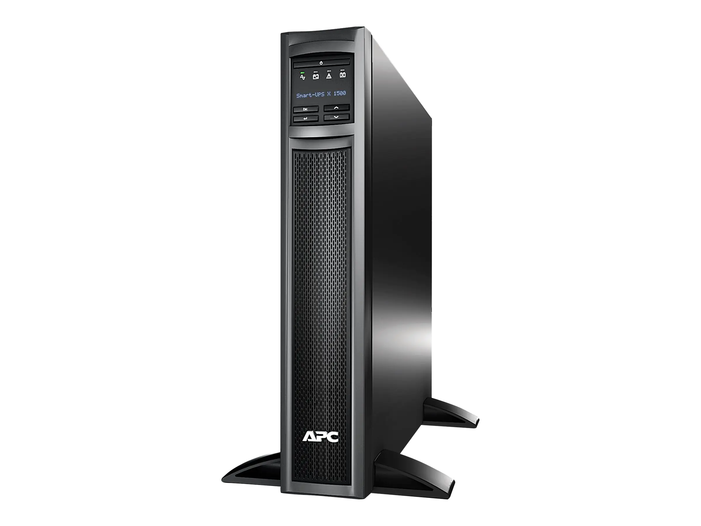 APC Smart-UPS X 1500 Rack/Tower LCD - USV (Rack - einbaufähig) - Wechselstrom 230 V - 1200 Watt - 1500 VA - RS-232, USB - Ausgangsanschlüsse: 8 - 2U - Schwarz - für P/N: AR4018SPX432, AR4024SP, AR4024SPX429, AR4024SPX431, AR4024SPX432, NBWL0356A