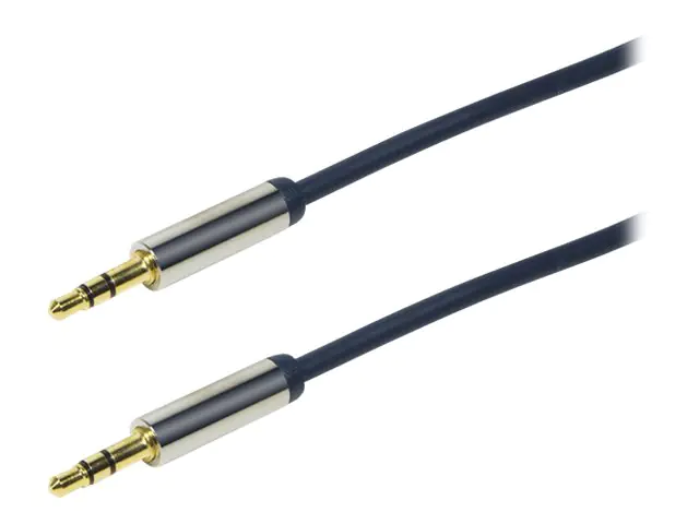 LogiLink - Audiokabel - mini-phone stereo 3.5 mm männlich zu mini-phone stereo 3.5 mm männlich - 1.5 m - dunkelblau