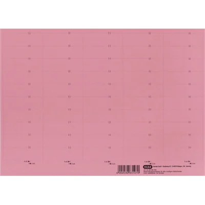 ELBA Beschriftungsschild 58 x 18 mm (B x H) 160g/m² Karton rot 500 St./Pack. ELBA Beschriftungsschild 58 x 18 mm (B x H) 160g/m² Karton rot 500 St./Pack.