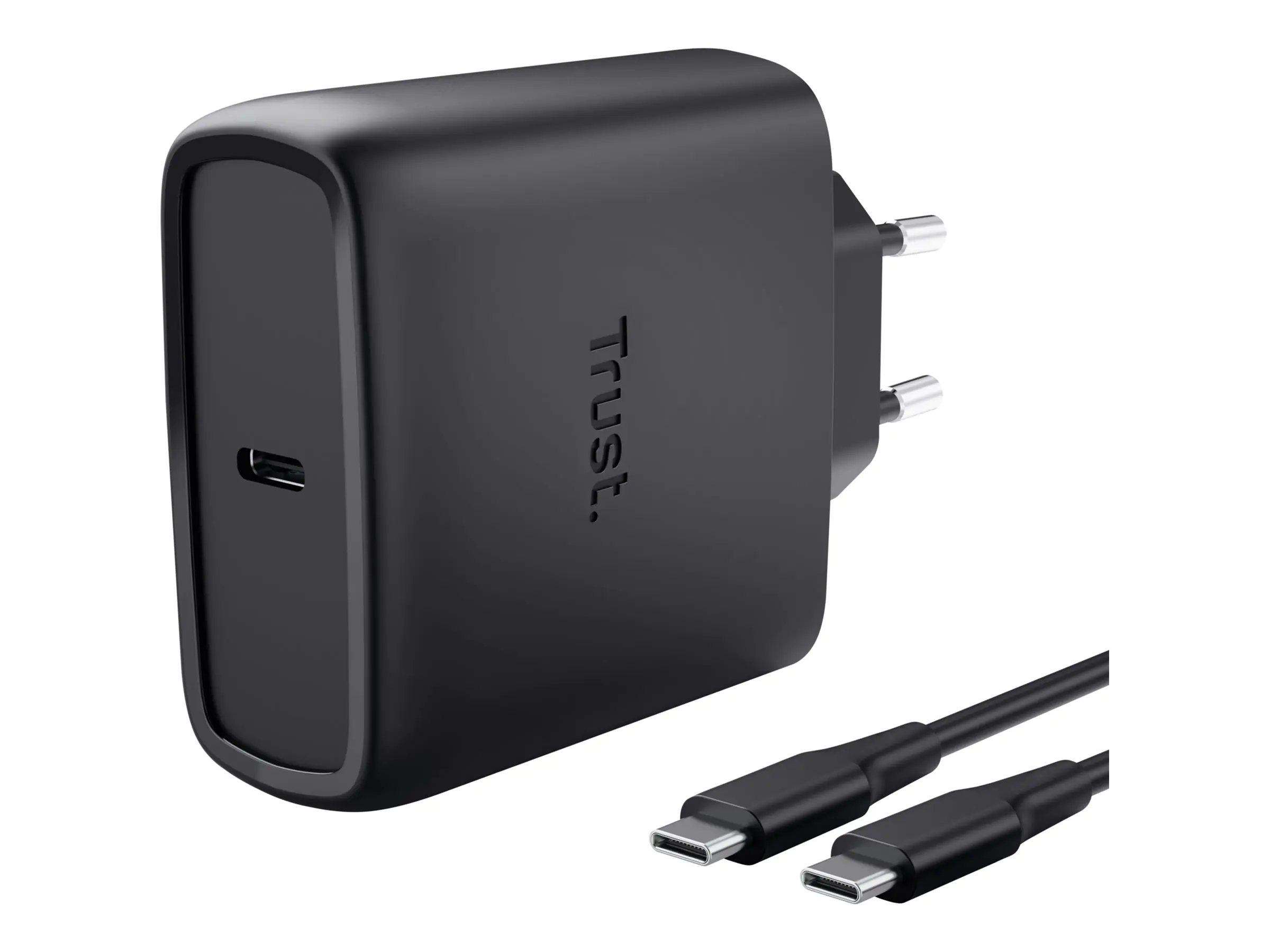 Trust Maxo - Netzteil - GaN - 65 watt - Power Delivery 3.0 + PPS (USB-C) 25523