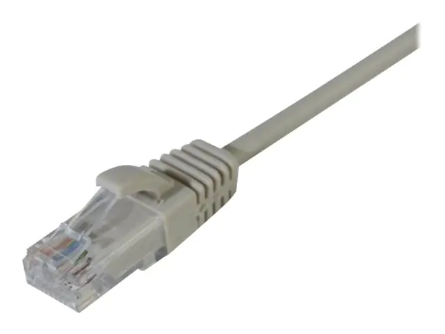 Dexlan - Patch-Kabel - RJ-45 (M) zu RJ-45 (M) - 5 m - UTP - CAT 6 - halogenfrei, ohne Haken - Grau