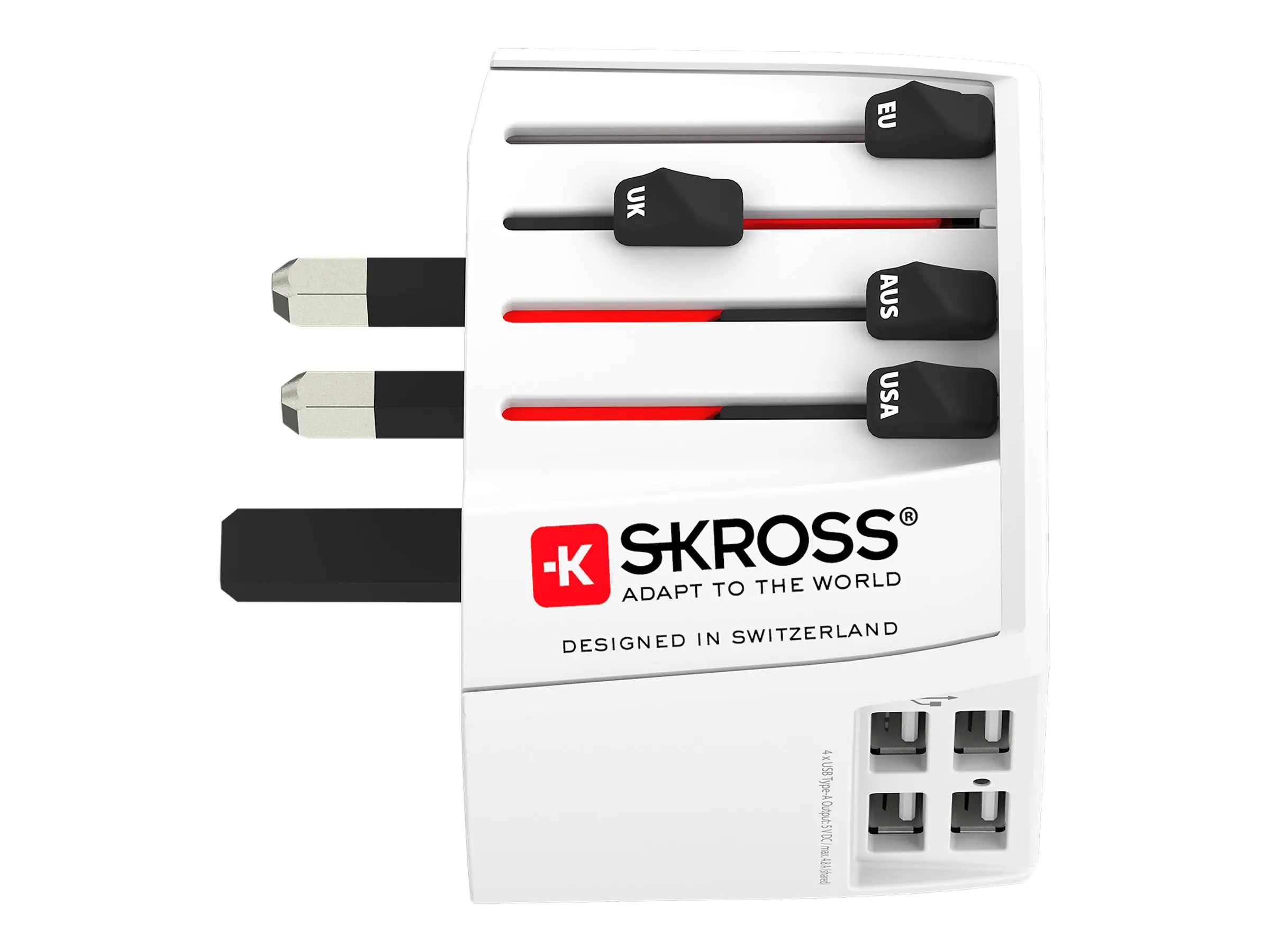SKROSS 1302961 Reiseadapter MUV USB 4xA - Adapter