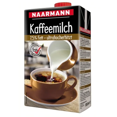 NAARMANN Kaffeemilch TetraPak 7,5% 1l NAARMANN Kaffeemilch TetraPak 7,5% 1l