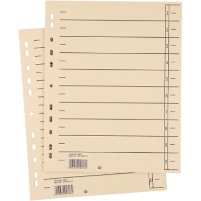 Soennecken Trennblatt oeco DIN A4 Recyclingkarton chamois schwarz 100 St./Pack. Soennecken Trennblatt oeco DIN A4 Recyclingkarton chamois schwarz 100 St./Pack.