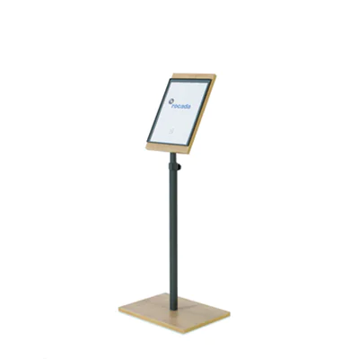 rocada Infodisplay NATURAL 40 x 140 x 30 cm (B x H x T) DIN A4 inkl. magnetische Hülle natur