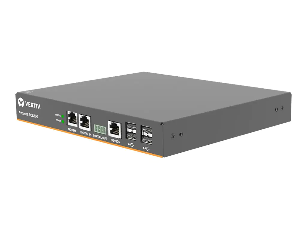 Avocent ACS 800 Serial Console ACS804MEAC - Konsolenserver - 4 Anschlüsse - 1GbE, RS-232, RS-422, RS-485 - Analogsteckplätze: 1 - 1U