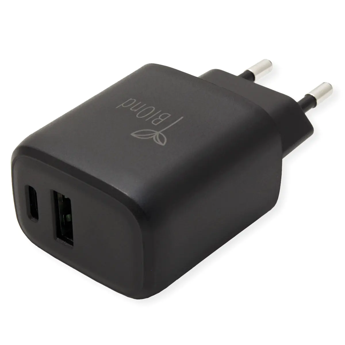 BIOnd Netzteil - 20 Watt - 3 A - PD, Quick Charge 3.0 - 2 Ausgabeanschlussstellen (USB, 24 pin USB-C BIOnd Netzteil - 20 Watt - 3 A - PD, Quick Charge 3.0 - 2 Ausgabeanschlussstellen (USB, 24 pin USB-C
