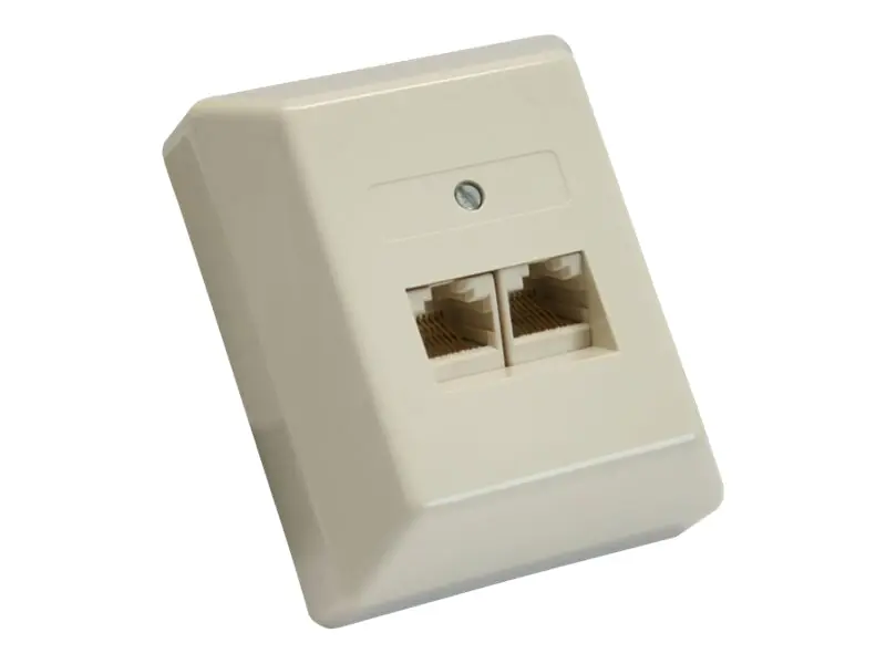 InLine - Wanddose - RJ-45 X 2