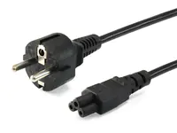 Equip Stromkabel CEE 7/7 ->C5 St/Bu schwarz PVC Polybeutel - Kabel - Strom/Netzteil 112151