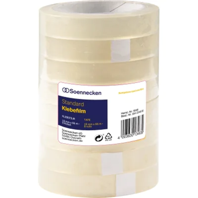 Soennecken Klebefilm 5848 19mmx66m transparent 8 St./Pack. Soennecken Klebefilm 5848 19mmx66m transparent 8 St./Pack.
