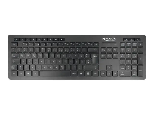 Delock Silent - Tastatur - kabellos - 2.4 GHz 12004