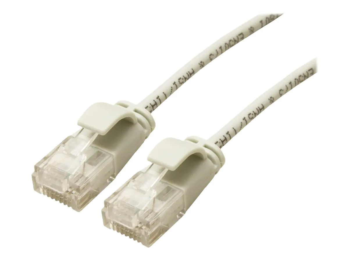 Roline Green - Patch-Kabel - RJ-45 (M) zu RJ-45 (M) - 30 cm - UTP - CAT 6a - halogenfrei, geformt, ohne Haken - Grau