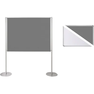 Ultradex Stellwand 749228 150x120cm Filz/Whiteboard Tellerfuß ws/gr Ultradex Stellwand 749228 150x120cm Filz/Whiteboard Tellerfuß ws/gr