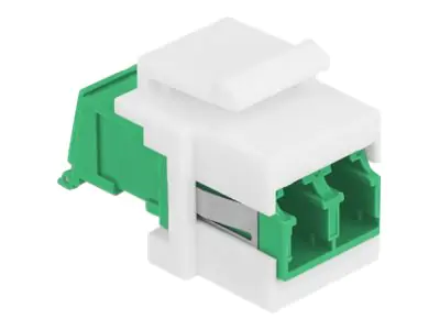 Delock - Modularer Einschub (Kopplung) - LC SM X 2 - weiß, grün