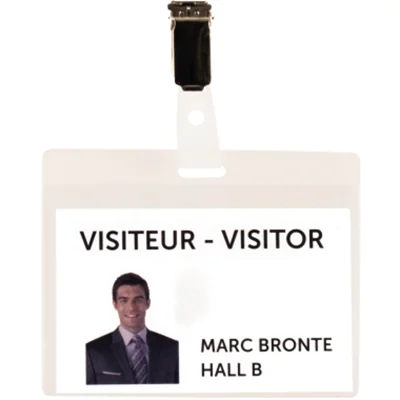 Tarifold Besucher-Namensschild 200500 82,5x103mm tr 25 St./Pack.