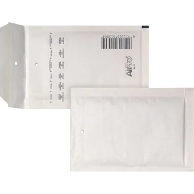 AIRPRO Luftpolstertasche W/11 mit Haftklebung, Lochung für Klammer Kraftpapier weiß 200 St./Pack.
