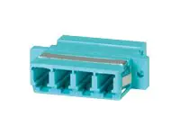 VALUE - Netzwerkkoppler - LC (W) zu LC (W) - Glasfaser - OM3 - Aquamarin
