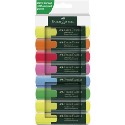 Faber-Castell Textmarker Textliner 48 Refill 1-5mm farbig sortiert Keilspitze 8 St./Pack Faber-Castell Textmarker Textliner 48 Refill 1-5mm farbig sortiert Keilspitze 8 St./Pack