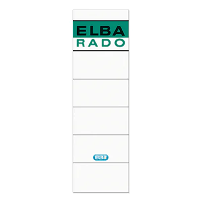 ELBA Ordneretikett 100420947 kurz/breit sk gn/ws 10 St./Pack. ELBA Ordneretikett 100420947 kurz/breit sk gn/ws 10 St./Pack.