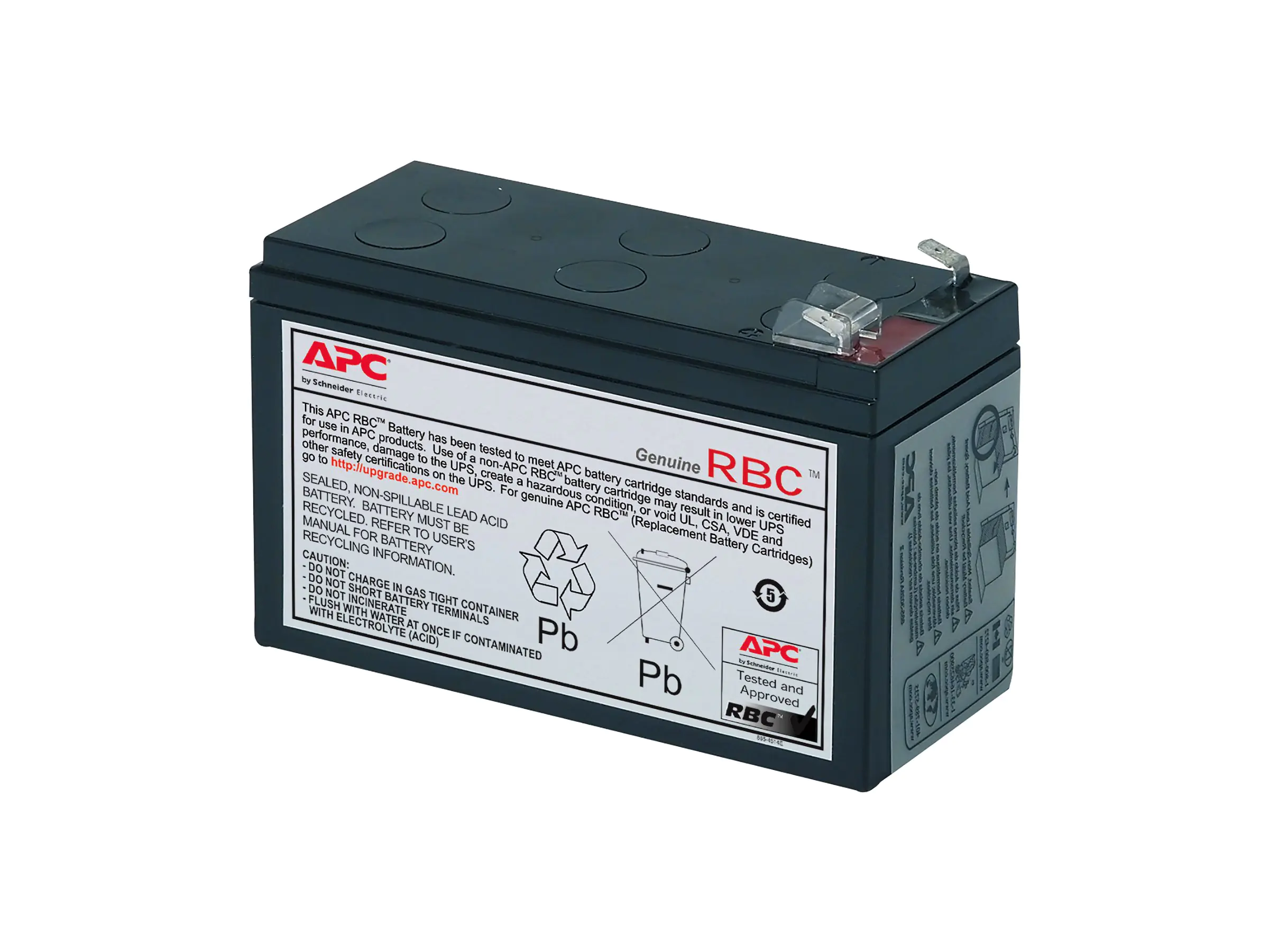 APC - USV-Akku - Bleisäure - 7 Ah - Schwarz - für P/N: CP24U12NA3-F4, CP24U12NA3-F5, CP27U13AZ3-F, CP27U13NA3-G, CP27U13NA3-S, CP27U13SC3-F