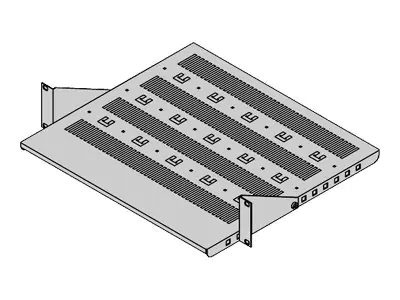 SCHROFF epcase - Rack - Regal - RAL 7021 - 2U - 48.3 cm (19")