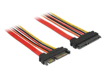 Delock - SATA-Verlängerungskabel - Serial ATA 150/300/600 - SATA Combo (M) bis SATA Combo (W) - 20 cm